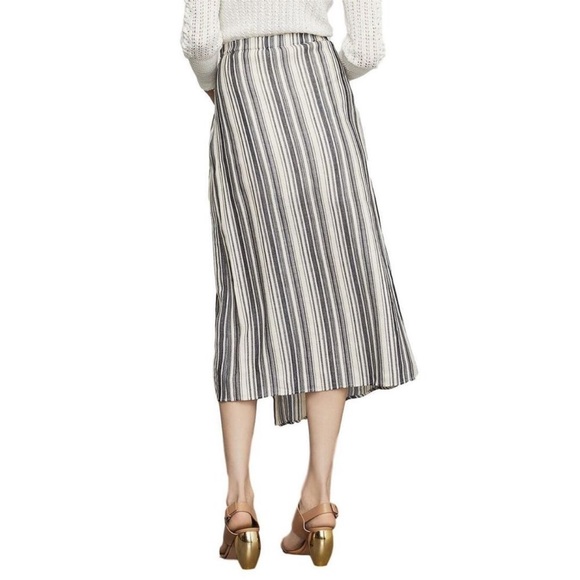 BCBG Maxazria striped asymmetrical midi skirt - Picture 2 of 14